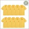 10-Pack School Uniform Tagless Polo Tshirt for Little Boys & Big Boys
